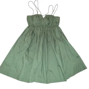 Abercrombie & Fitch Mini Dress Women Green Strappy Empire Waist Boho Feminine M thumbnail 4