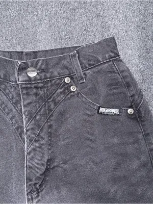 VTG 80s 90s RoughRider Circle T Black High Rise Bareback Wedgie Cowgirl Jeans thumbnail 5