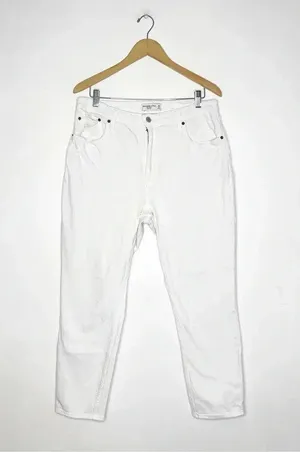 Abercrombie & Fitch Jeans Skinny Leg High Rise Curve Love White Size 32 / 14 thumbnail 1