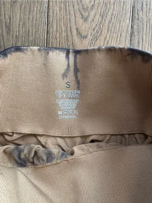 Women’s Tie-Dye Leggings in Tan and Black thumbnail 4