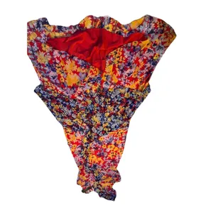Lulu's Vibrant Asymmetrical Floral Dress S thumbnail 3