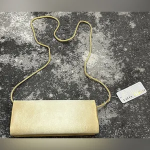 Vintage Carlo Fellini evening bag clutch purse Sunset Gold thumbnail 2