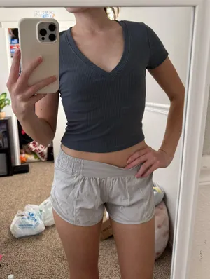 Blue V-Neck Tillys Top thumbnail 1