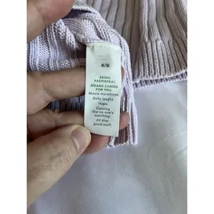 Aerie Rib Knit Crop Tank M Purple Lavender thumbnail 5