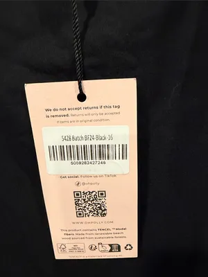Oh Polly kiah Black backless Long-Sleeve High Slit‎ Maxi Dress 12 NWT thumbnail 8