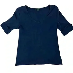 Lauren Ralph Lauren Navy‎ Scoop Neck Blouse- Size Medium thumbnail 1