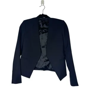 Theory Lanai Open Stretch Wool Blazer Women's Black Size 0 thumbnail 3