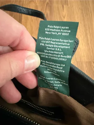 Ralph Lauren Newbury Tote black pebbled leather. thumbnail 9