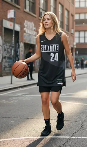 NWT Nike $100 Jewell Loyd Storm Rebel Edition Dri-Fit Wnba Victory Jersey M thumbnail 1