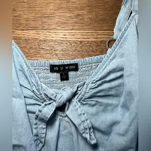 As You Wish Denim Romper thumbnail 3