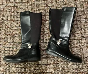 Boots Leather Black Size 5 thumbnail 1