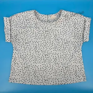 Melloday Women's Polka Dot Short Sleeve Blouse Casual Summer Feminine Size XL thumbnail 1