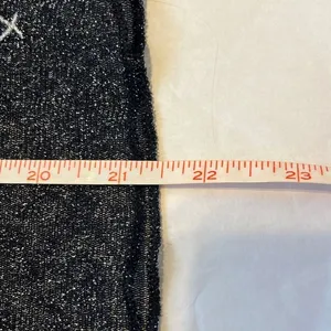 Victorias Secret Y2K Black Silver Glitter Metallic Sheer Top XS/S Sexy Moto Punk thumbnail 7