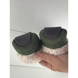 MUK LUKS Jaylah Size 7 Olive Green‎ Faux Suede Sherpa Lined Moccasin Slippers thumbnail 7