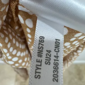 Madewell V Neck Balloon Sleeve Maxi Dress Spiral Dot Tan Smocked Boho US 00 NWT thumbnail 13