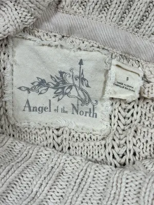 Anthropologie Angel of the North Harvest Moon Cotton Poncho Sweater Size S thumbnail 6