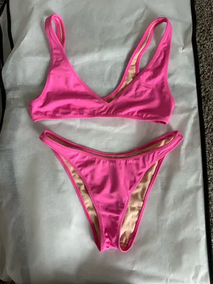 LA Hearts Bikini Set Pink thumbnail 1