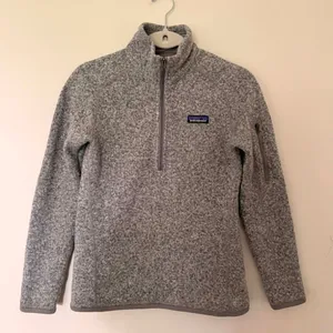 Patagonia Better Sweater 1/4 Zip Birch White Fleece Pullover Outdoor Jacket XS thumbnail 2