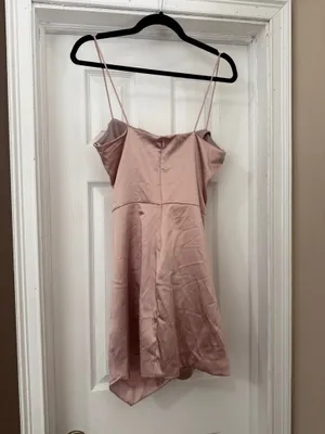 ZARA Dress Mini Satin Pink thumbnail 3
