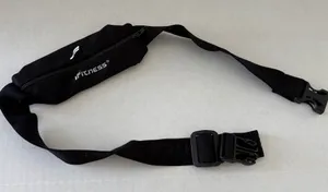 Fitness Adjustable Black‎ Athletic Belt. Black thumbnail 1