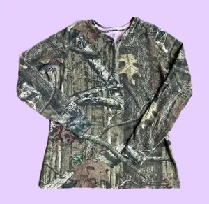 Mossy Oak Long Sleeve Camo T Shirt Top 🔥 thumbnail 1