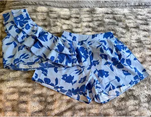 Shein 2 piece floral set - Blue Size S thumbnail 1