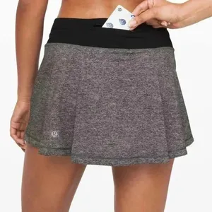 Lululemon Pace Rival Skirt (Regular) No Panels 13" Heather Lux W8A81R size 2 thumbnail 1