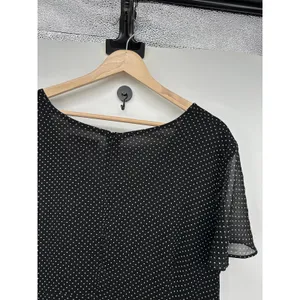 Sagharbor Womens Black Maxi Dress Size XL‎ Dainty Fairy Y2K Polka Dot Coquette thumbnail 8