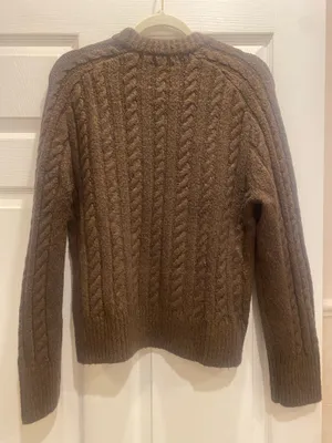 Abercrombie & Fitch Madeline cable knit crewneck sweater thumbnail 3