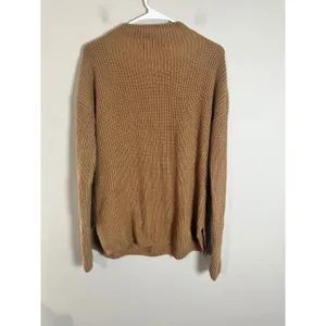 Banana Republic Womens Camel Brown Ribbed Mock Neck Cotton‎ Blend Sweater Medium thumbnail 4