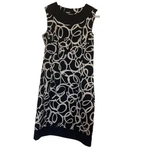 ALYX Dress Women's Size 6‎ Sleeveless Black White Mod Circle Print Career thumbnail 4