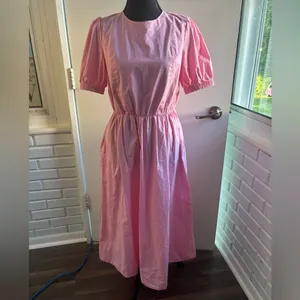 Greylin at Anthropologie Adriana Poplin Midi Dress medium bridal‎ party holiday thumbnail 2