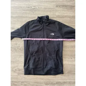 The North Face Full Zip Track Jacket Womens S/M Black Mock Neck Stretch Logo thumbnail 9