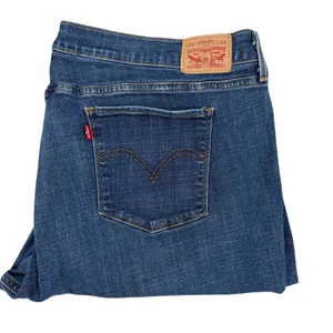 Levi's 414 Classic Straight Jeans Women 24W Blue Excellent Stretch Denim Classic thumbnail 2