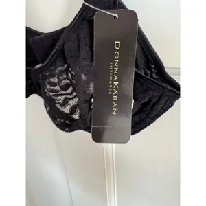 NWT Donna Karan Intimates black‎ lace unlined underwire bra size 36C thumbnail 3