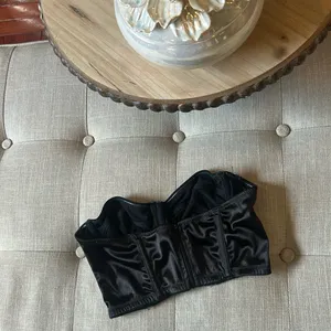 UO Out From Under Black Satin‎ Strapless Corset Top Size Medium thumbnail 9