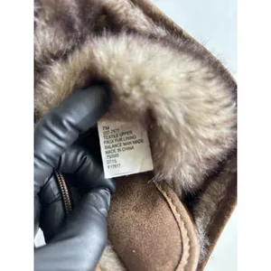 Arizona Jeans Faux Fur Fold Down Brown Combat Boots Womens Size 7 Lace Up⁠ thumbnail 7