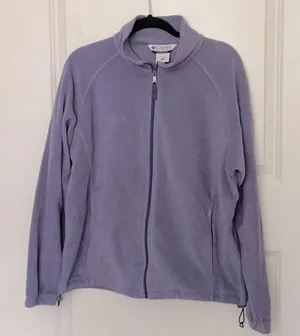 Columbia Violet Full Zip Fleece Jacket XL thumbnail 1