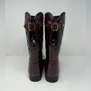 Hunter Refined Gloss Quilted Rain Boots Size US 8 thumbnail 6