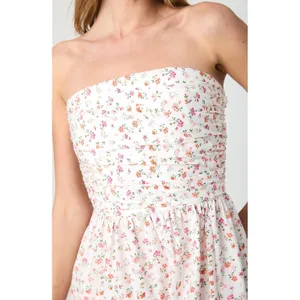 French‎ Connection Strapless Floral Maxi Dress Cerise Pink Multi Cotton - 0 NEW thumbnail 12