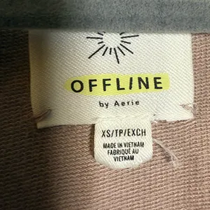 Offline By Aerie Blush Dusty Rose Pink Cropped Muscle Tank Top XS. thumbnail 3