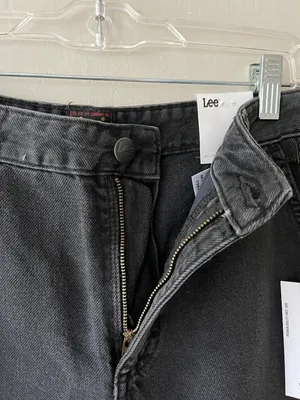 Lee Sz 26 Lyocell Blend Heritage Wide Leg Baggy Denim Pants‎ Jeans High Rise thumbnail 4