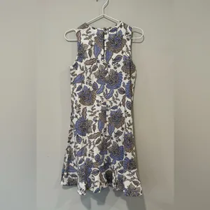 Tommy Hilfiger Women's Ruffled Hem floral Shift Linen Dress size 2 1724 thumbnail 7