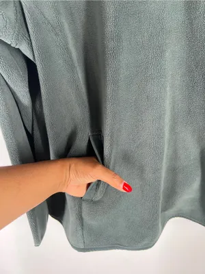 Green Snap-Placket‎ Fleece Pullover thumbnail 4