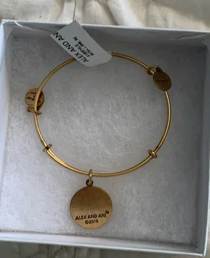ALEX AND ANI Gold “L” Bracelet thumbnail 4