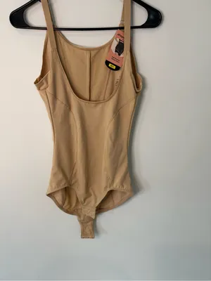 Shapermint Nude Beige Shaping Bodysuit Tan Size undefined thumbnail 5