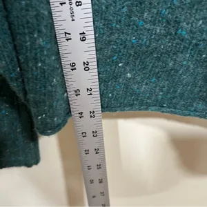 NWT J.Crew Ribbed turtleneck sweater in donegal wool blend Forest Sprinkle XS thumbnail 7