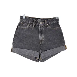 BDG Urban Outfitters Mom Shorts 25 High‎ Rise Cuffed Black Denim Festival Y2K thumbnail 2