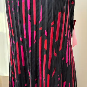 Vintage JS Collections Dress Size 14 NWT Abstract Pleated Mesh Y2K Whimsigoth thumbnail 11