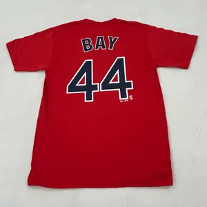 Majestic Vintage Boston Red Sox Jason Bay 44 MLB Baseball Red Jersey Shirt adult size M thumbnail 1
